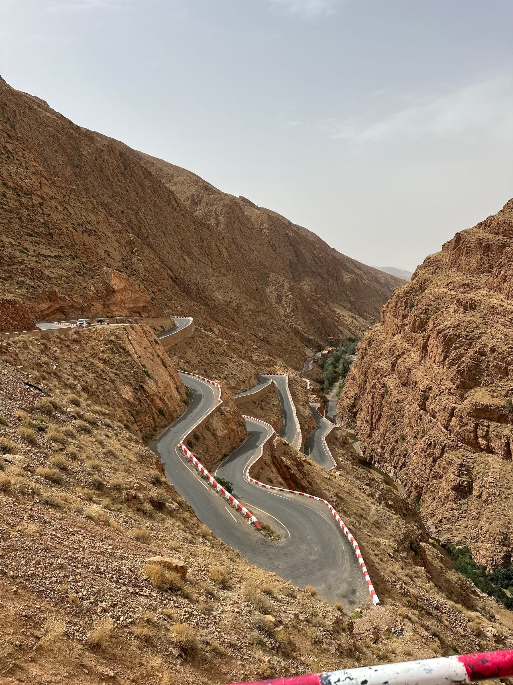 Winding road through the Dades gorges