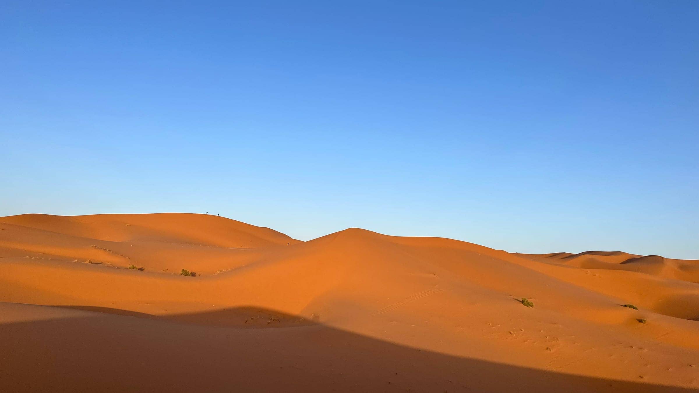 Soft golden Sahara dunes reached from Agadir
